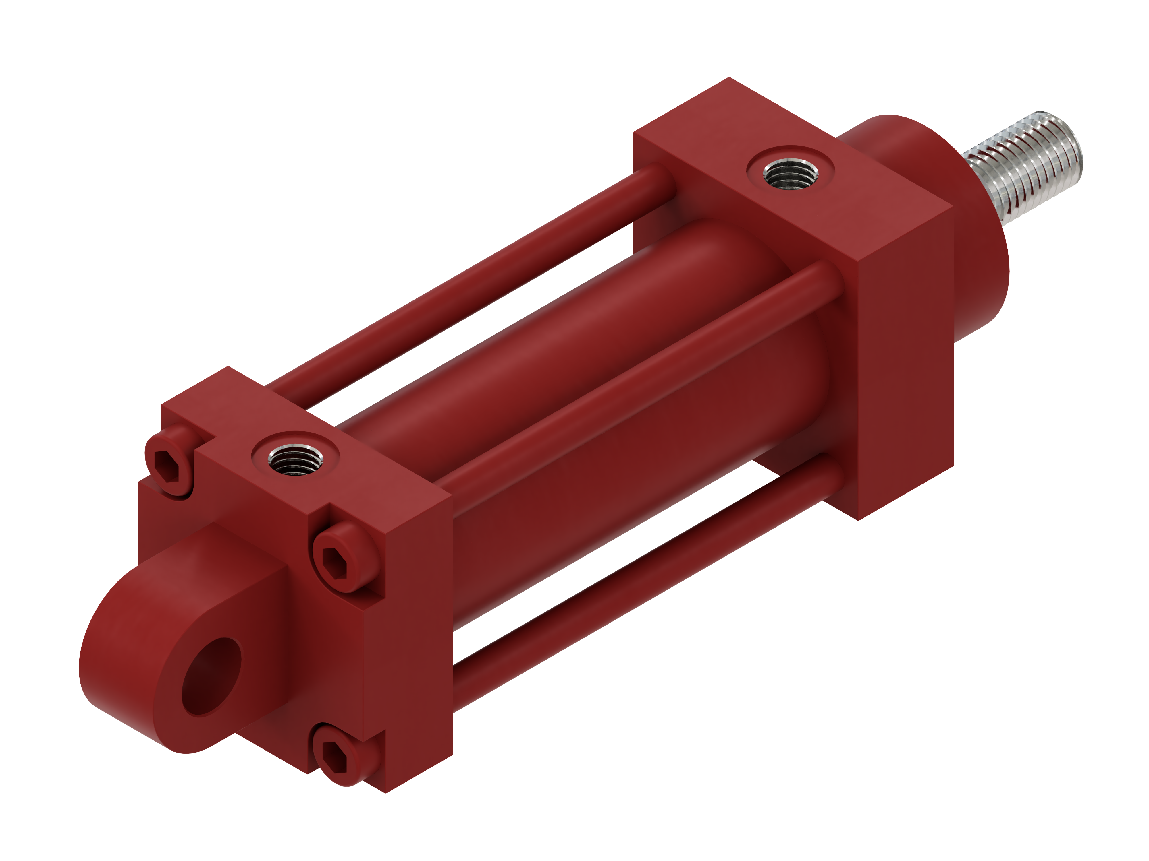 Hydraulic cylinder, double acting, HVB serie - Mounting by rear eye