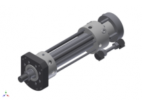 Hydraulic cylinder with multiple pistons