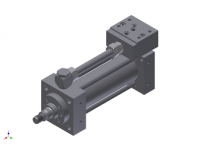 Hydraulic cylinder with position measurement