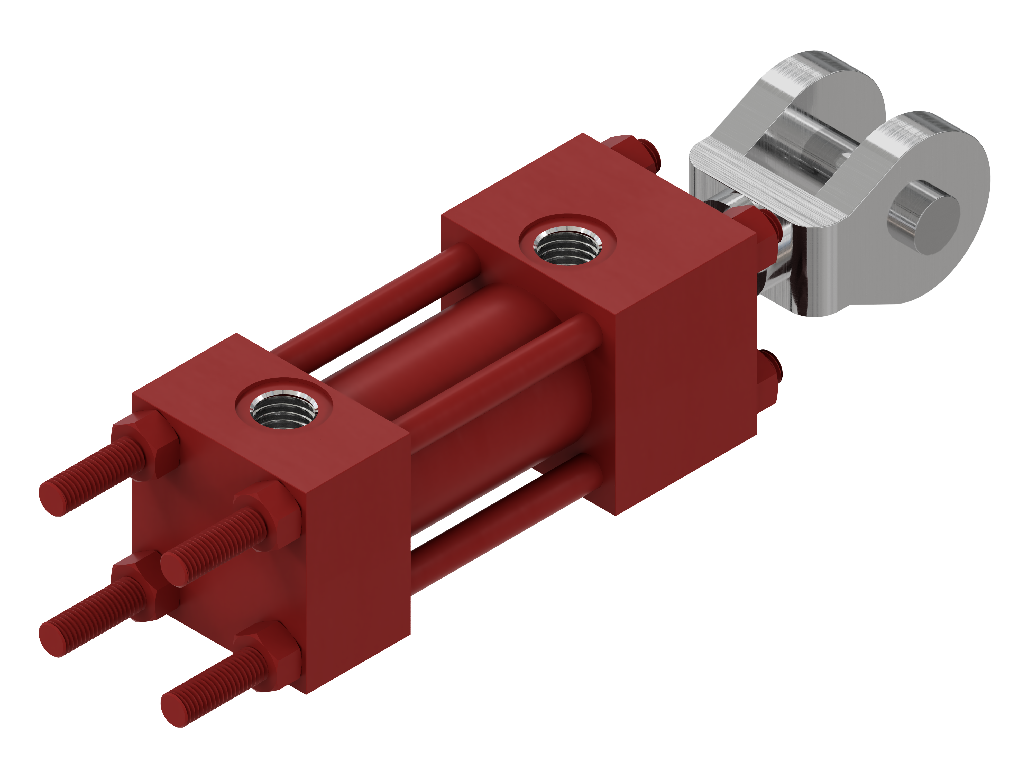 Vérin hydraulique double effet, série H160 Co - Fixation MX2