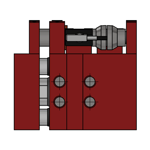 Hydraulikzylinder, Reihe NUG, NUGV-Zylinder, Typ M2