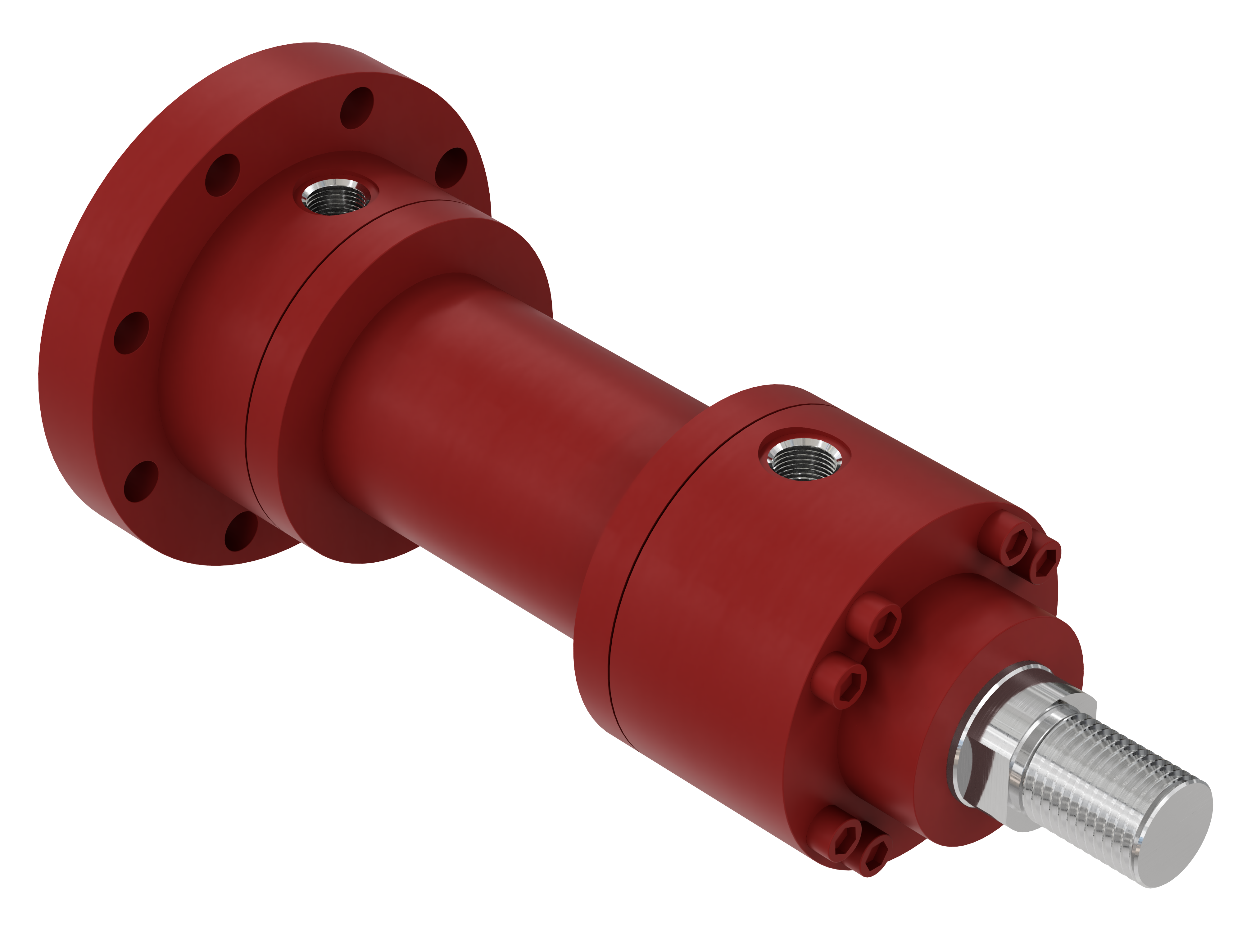 Vérin hydraulique double effet 135/295/25/50 - rouge