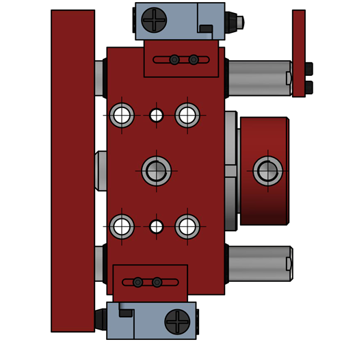 Hydraulic cylinder, Double acting, NUG Series, NUGP Cylinder
